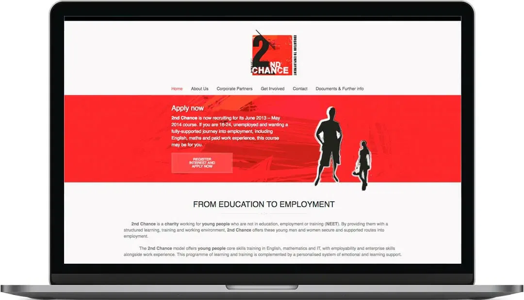 2nd Chance School website design