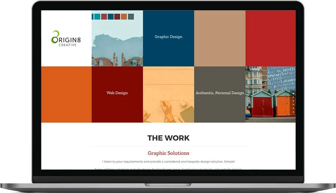 origin8 Graphic Design Website