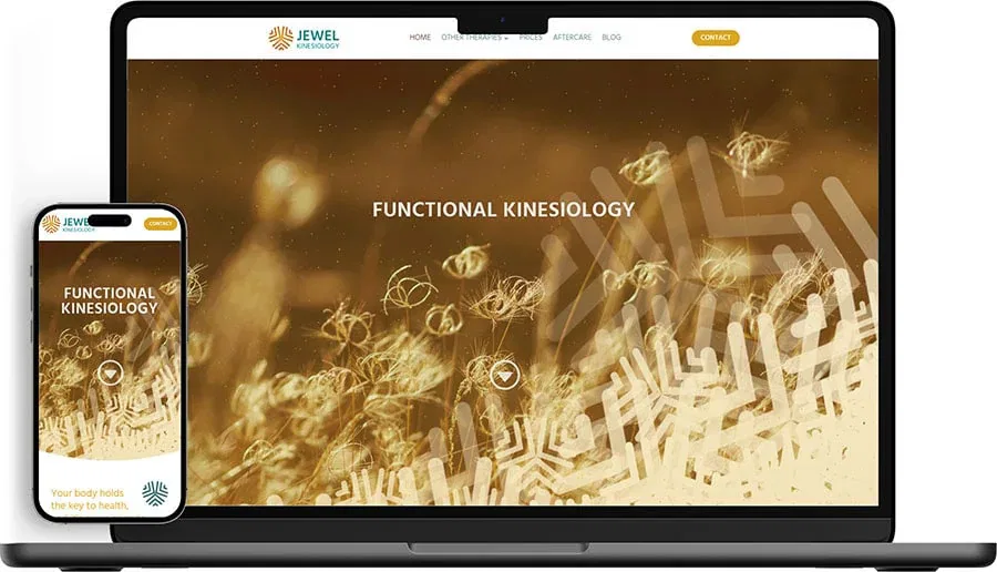 Jewel Kinesiology Home Page Brighton Web Design