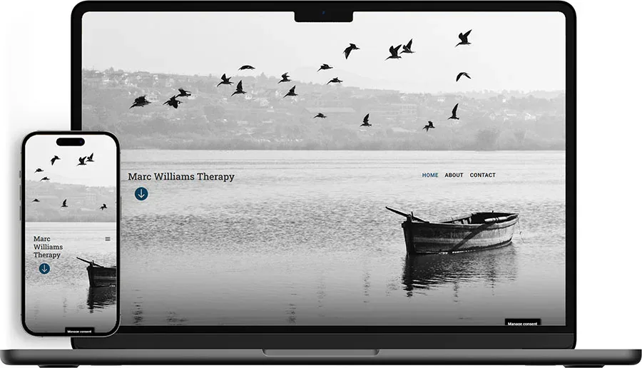 Marc Williams Therapy Website Design Home