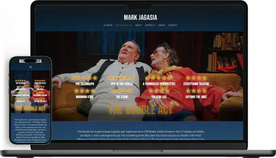 Mark Jagasia The Double Act Page web design