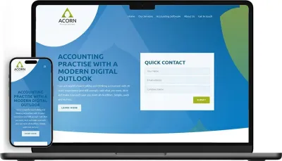Acorn Financial Solutions | Logo and Website Design
