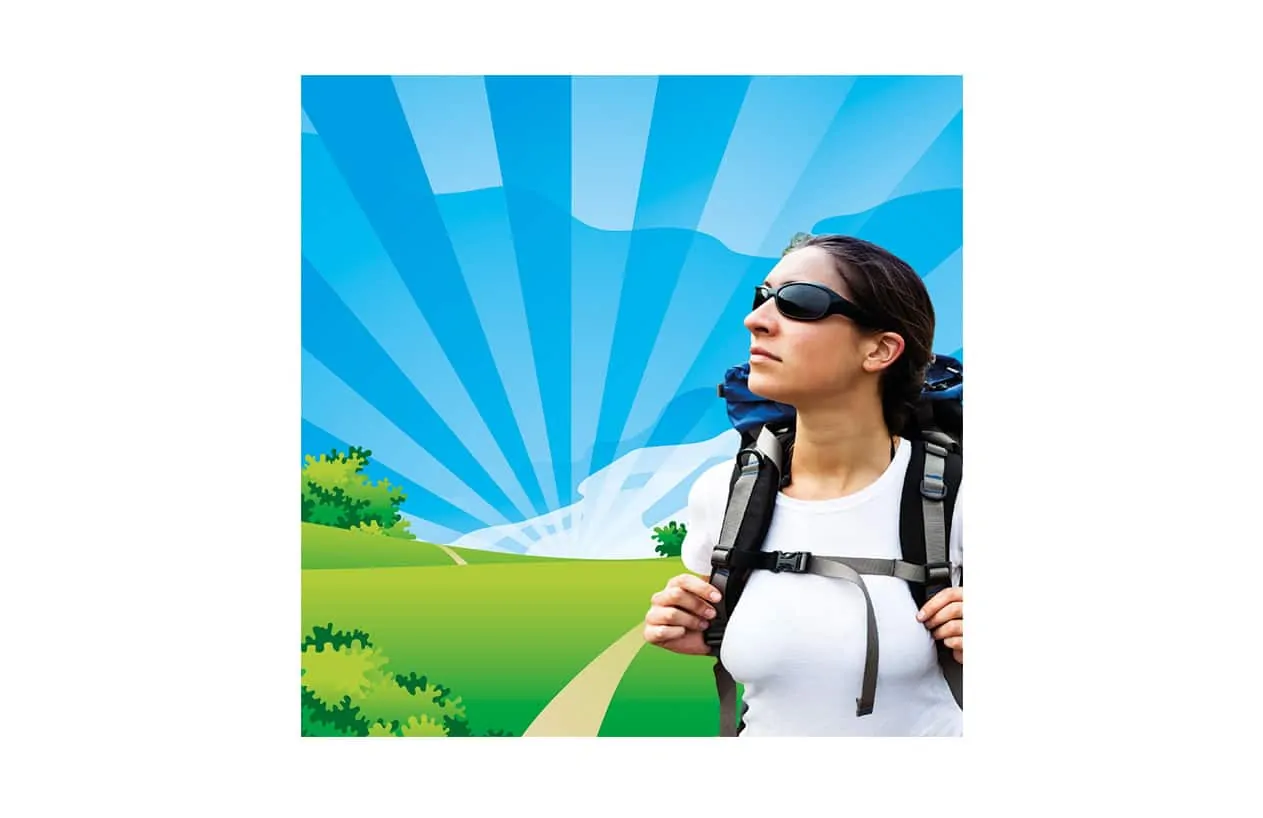 Martlets image design showing composition of photography and illustration