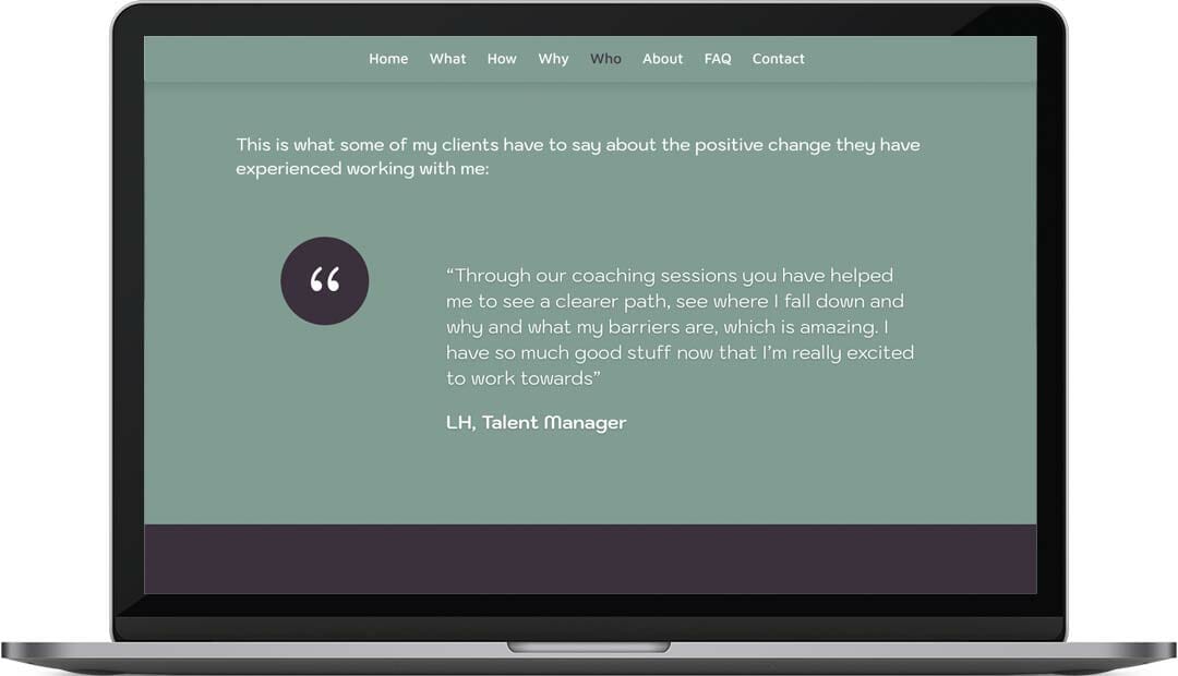 Hayley Mascall coaching web design quotes