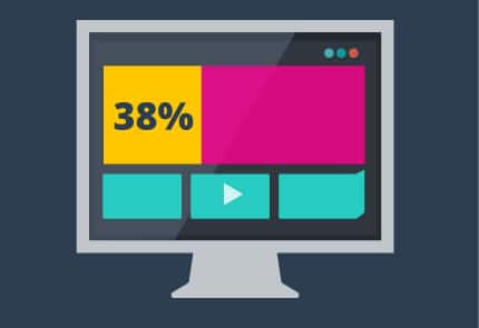 business websites illustration showing computer and responsive design